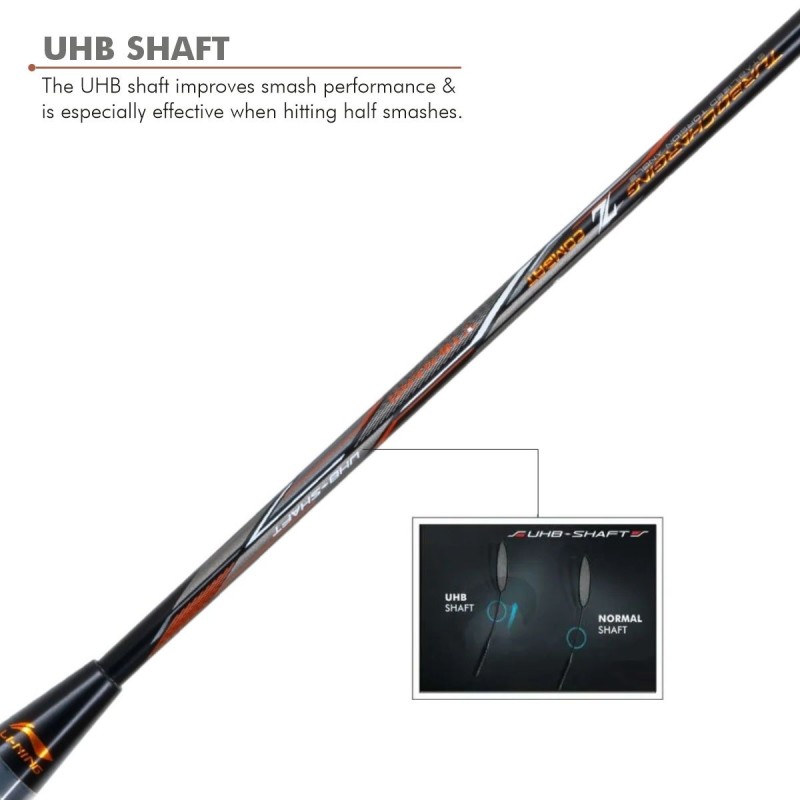 LI-NING Turbo Charging Z Combat Badminton Racquet (Unstrung, Black/Cooper) LI-NING Turbo Charging Z Combat Badminton Racquet (Unstrung, Black/Cooper)
