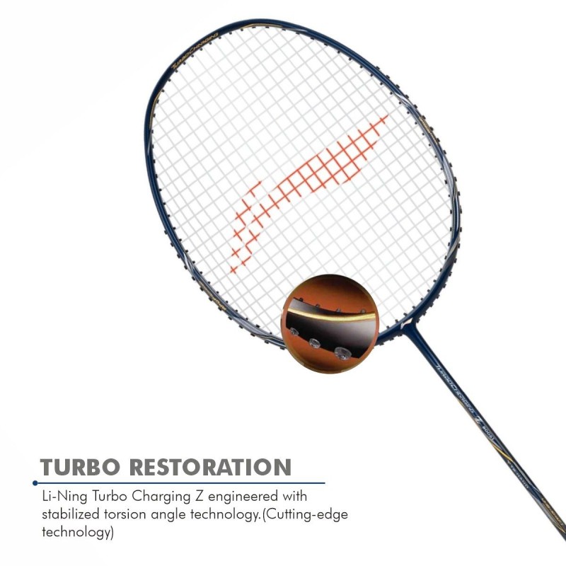 LI-NING Turbo Charging Z Boost Badminton Racquet (Navy/Silver, Unstrung) LI-NING Turbo Charging Z Boost Badminton Racquet (Navy/Silver, Unstrung)