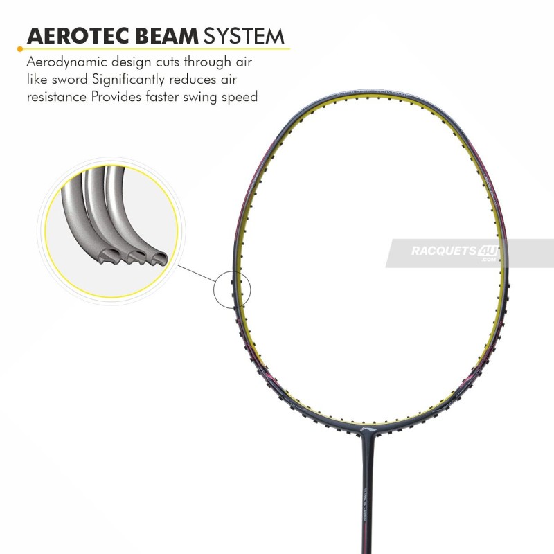 LI-NING Wind Lite 700 II Badminton Racquet (Without Cover, Dark Grey, Unstrung) LI-NING Wind Lite 700 II Badminton Racquet (Without Cover, Dark Grey, Unstrung)