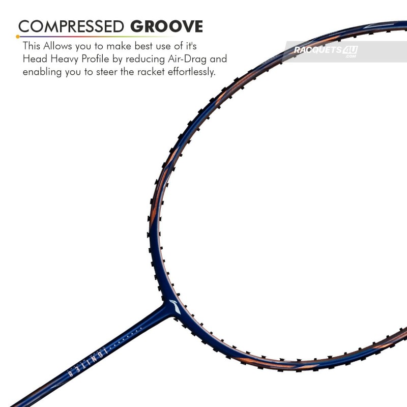 LI-NING Ignite 8 Badminton Racquet (Dark Navy/Cooper, Unstrung) LI-NING Ignite 8 Badminton Racquet (Dark Navy/Cooper, Unstrung)