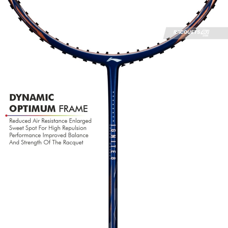 LI-NING Ignite 8 Badminton Racquet (Dark Navy/Cooper, Unstrung) LI-NING Ignite 8 Badminton Racquet (Dark Navy/Cooper, Unstrung)