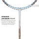 LI-NING Ignite 8 Badminton Racquet (Pearl White/Blue, Unstrung)