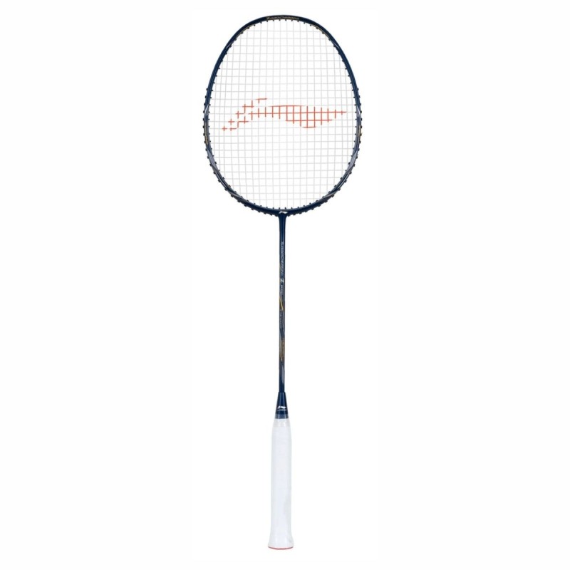 LI-NING Turbo Charging Z Boost Badminton Racquet (Navy/Silver, Strung)