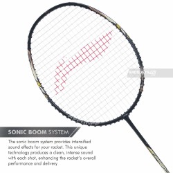 LI-NING AX-FORCE Blast Badminton Racquet (Black/Rich Gold, Unstrung) LI-NING AX-FORCE Blast Badminton Racquet (Black/Rich Gold, Unstrung)