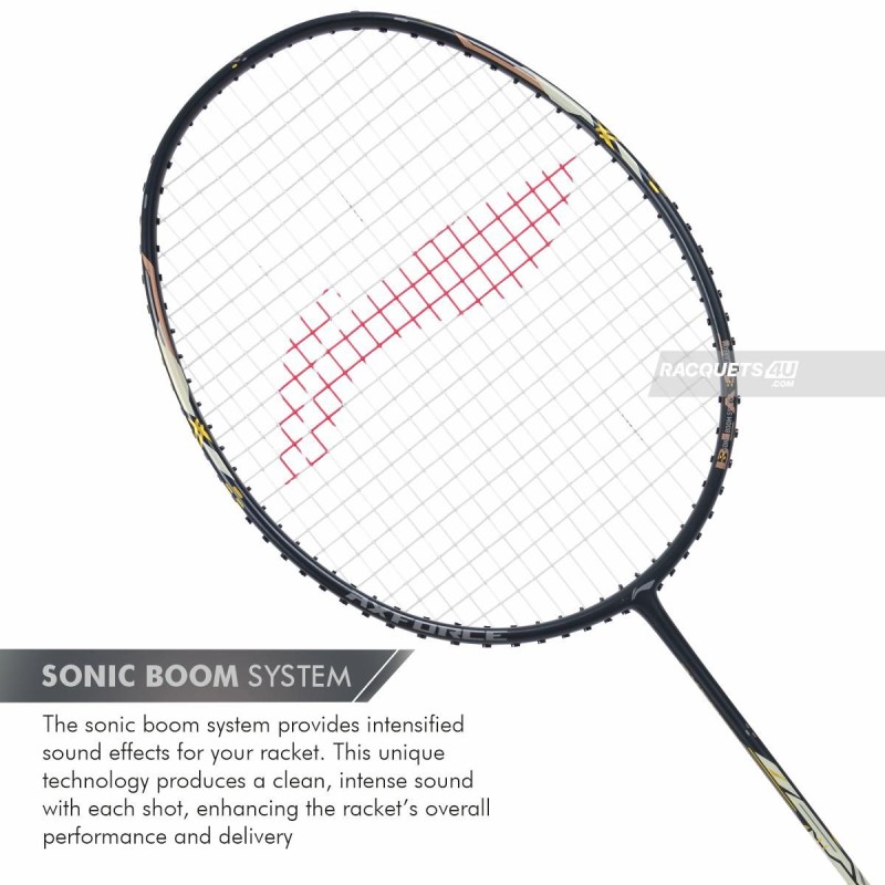 LI-NING AX-FORCE Blast Badminton Racquet (Black/Rich Gold, Unstrung)