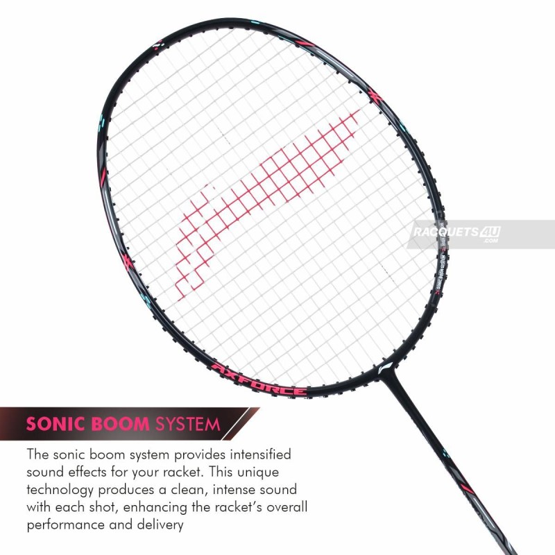 LI-NING AX-FORCE Cannon Badminton Racquet (Black, Unstrung)