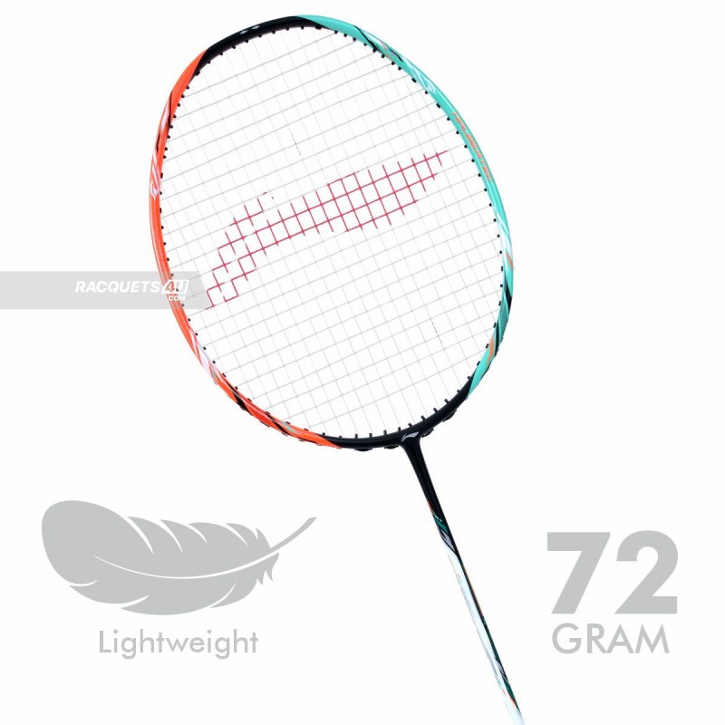 LI-NING Halbertec 7000 Badminton Racquet (Green/Orange, Unstrung) LI-NING Halbertec 7000 Badminton Racquet (Green/Orange, Unstrung)