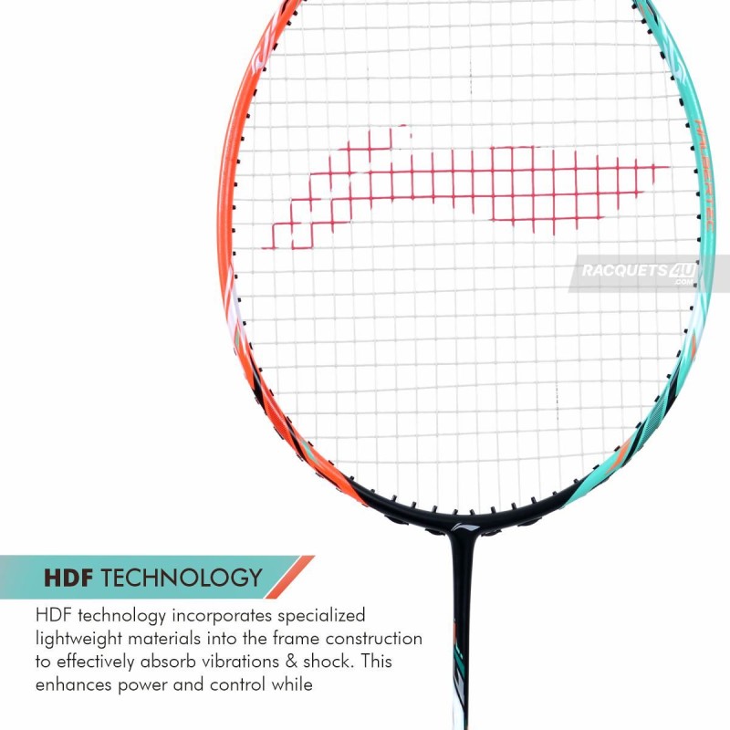 LI-NING Halbertec 7000 Badminton Racquet (Green/Orange, Unstrung) LI-NING Halbertec 7000 Badminton Racquet (Green/Orange, Unstrung)