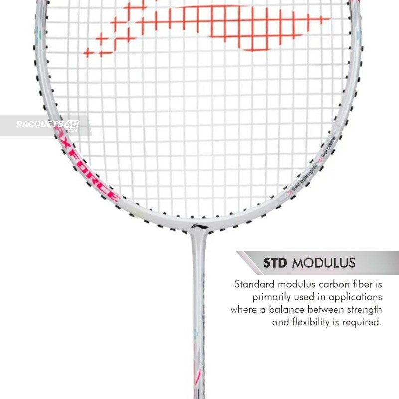 LI-NING AX-FORCE Cannon Light Badminton Racquet (White, Unstrung) LI-NING AX-FORCE Cannon Light Badminton Racquet (White, Unstrung)