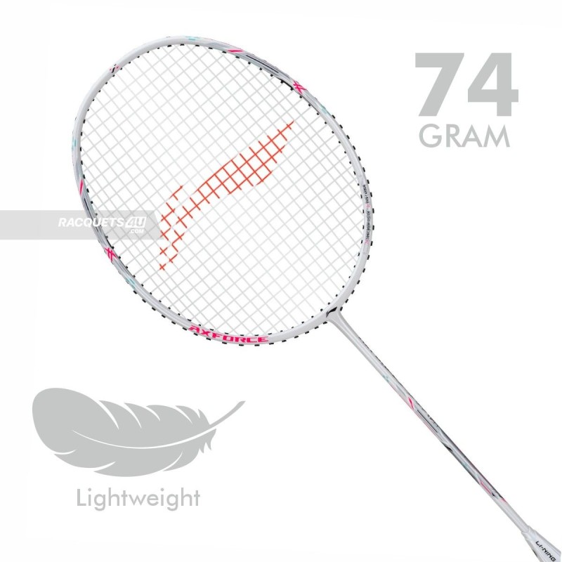 LI-NING AX-FORCE Cannon Light Badminton Racquet (White, Unstrung) LI-NING AX-FORCE Cannon Light Badminton Racquet (White, Unstrung)
