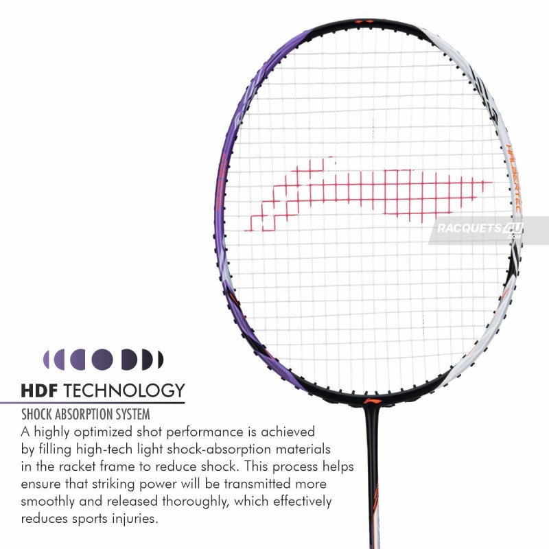 LI-NING Halbertec 5000 Badminton Racquet (White/Purple, Unstrung) LI-NING Halbertec 5000 Badminton Racquet (White/Purple, Unstrung)