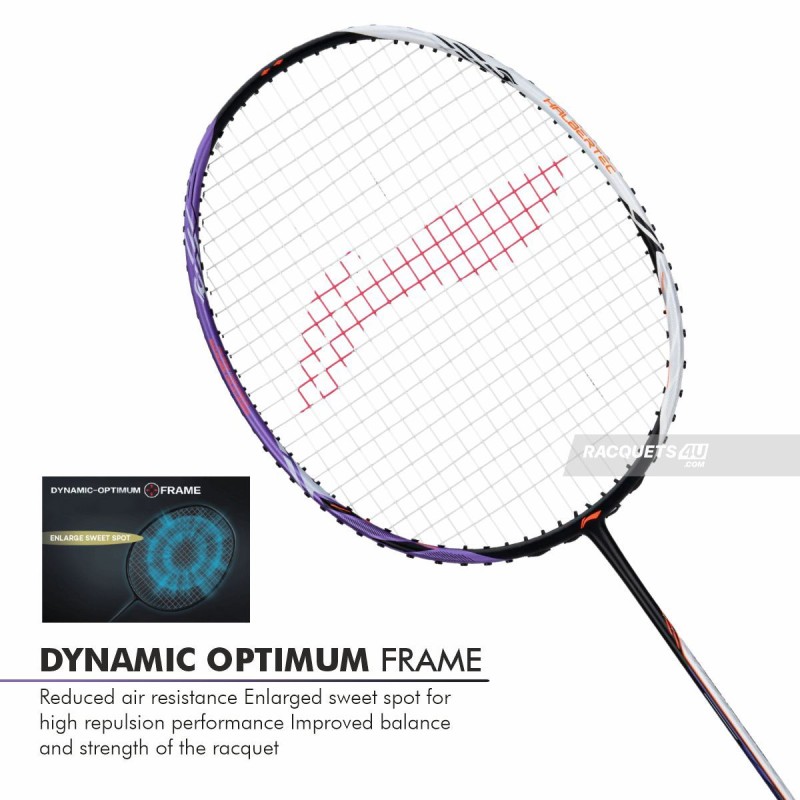 LI-NING Halbertec 5000 Badminton Racquet (White/Purple, Unstrung) LI-NING Halbertec 5000 Badminton Racquet (White/Purple, Unstrung)