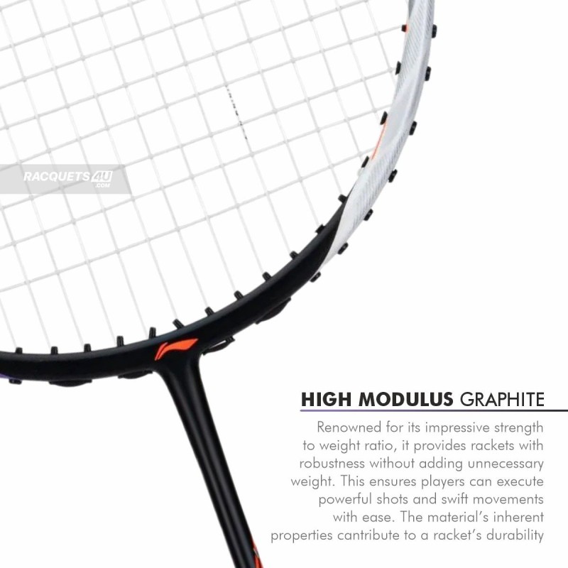 LI-NING Halbertec 5000 Badminton Racquet (White/Purple, Unstrung) LI-NING Halbertec 5000 Badminton Racquet (White/Purple, Unstrung)