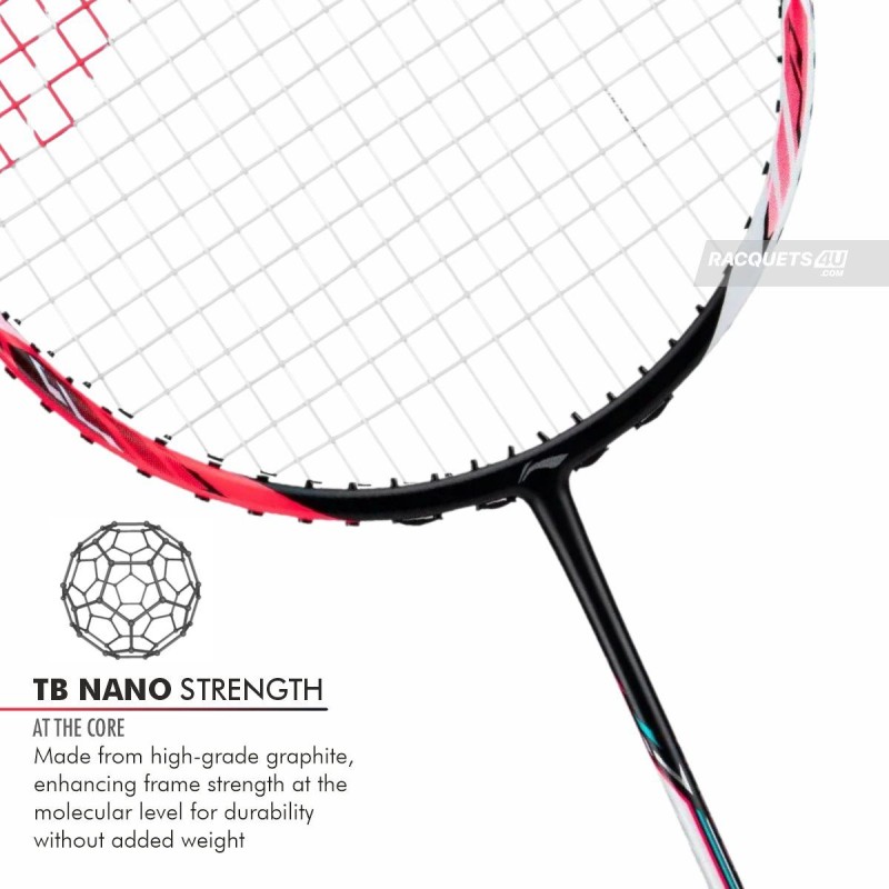 LI-NING Halbertec 4000 Badminton Racquet (Pearl White/Neon Pink, Unstrung) LI-NING Halbertec 4000 Badminton Racquet (Pearl White/Neon Pink, Unstrung)