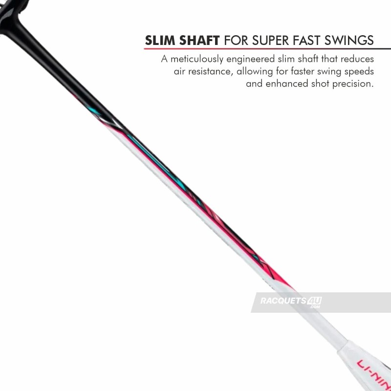 LI-NING Halbertec 4000 Badminton Racquet (Pearl White/Neon Pink, Unstrung) LI-NING Halbertec 4000 Badminton Racquet (Pearl White/Neon Pink, Unstrung)
