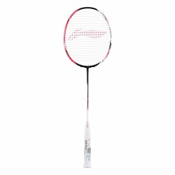 LI-NING Halbertec 4000 Badminton Racquet (Pearl White/Neon Pink, Unstrung)