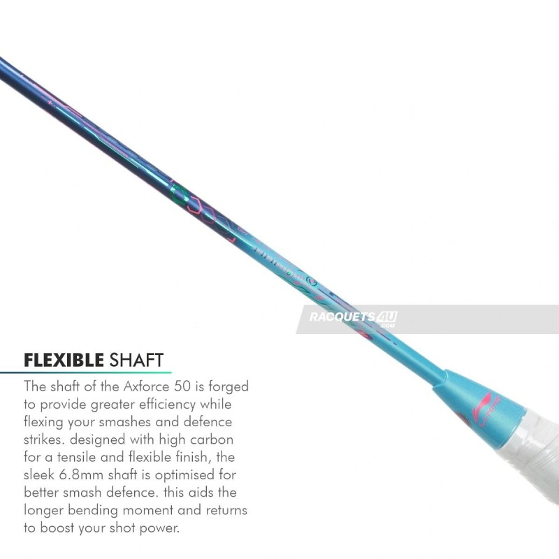 LI-NING AX-FORCE 50 Badminton Racquet (Navy/Blue, Unstrung)
