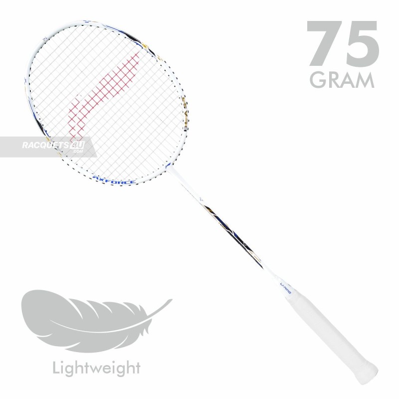 LI-NING AX-FORCE Blast Badminton Racquet (White/Blue Sapphire, Unstrung) LI-NING AX-FORCE Blast Badminton Racquet (White/Blue Sapphire, Unstrung)