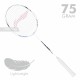 LI-NING AX-FORCE Blast Badminton Racquet (White/Blue Sapphire, Unstrung) LI-NING AX-FORCE Blast Badminton Racquet (White/Blue Sapphire, Unstrung)