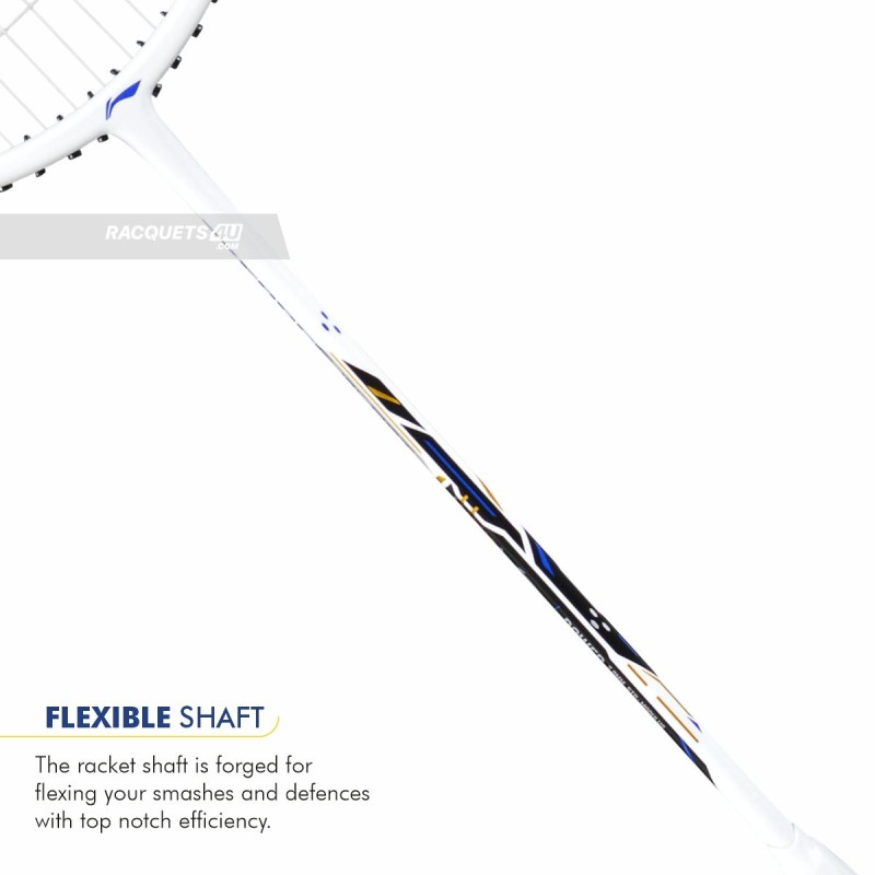 LI-NING AX-FORCE Blast Badminton Racquet (White/Blue Sapphire, Unstrung) LI-NING AX-FORCE Blast Badminton Racquet (White/Blue Sapphire, Unstrung)