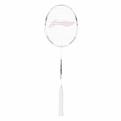 LI-NING AX-FORCE Blast Badminton Racquet (White/Blue Sapphire, Unstrung)