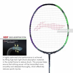 LI-NING Halbertec 9000 Badminton Racquet (Green/Purple, Unstrung) LI-NING Halbertec 9000 Badminton Racquet (Green/Purple, Unstrung)