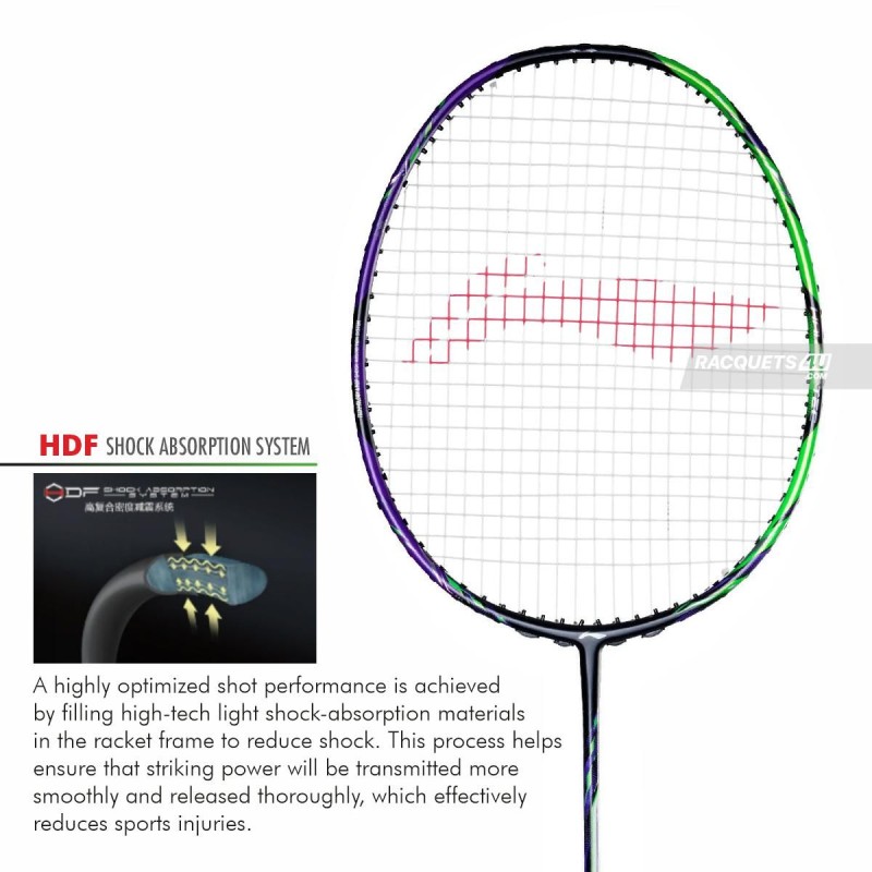 LI-NING Halbertec 9000 Badminton Racquet (Green/Purple, Unstrung) LI-NING Halbertec 9000 Badminton Racquet (Green/Purple, Unstrung)