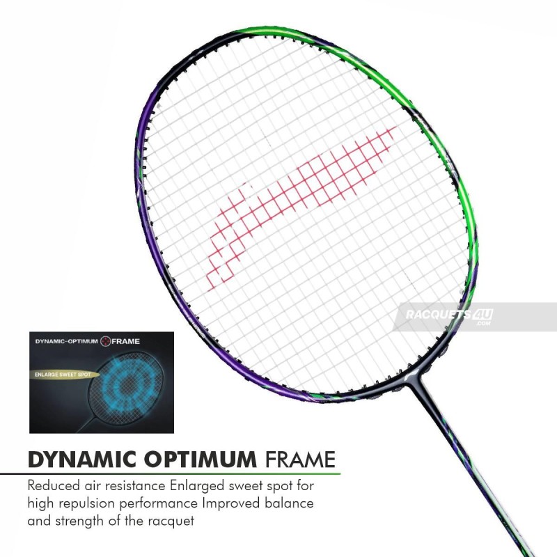 LI-NING Halbertec 9000 Badminton Racquet (Green/Purple, Unstrung) LI-NING Halbertec 9000 Badminton Racquet (Green/Purple, Unstrung)