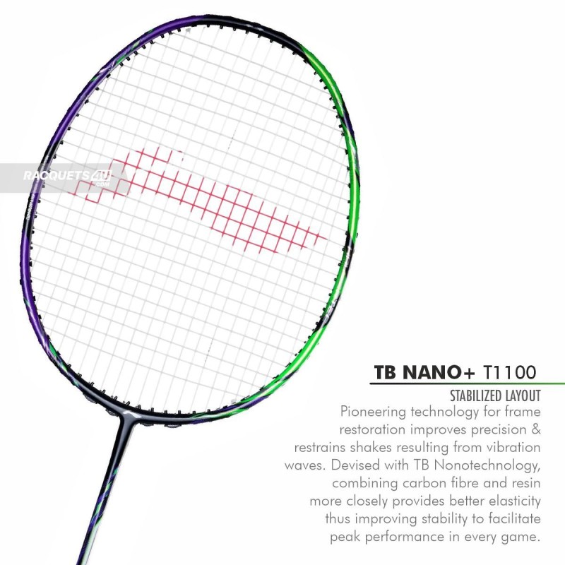 LI-NING Halbertec 9000 Badminton Racquet (Green/Purple, Unstrung) LI-NING Halbertec 9000 Badminton Racquet (Green/Purple, Unstrung)