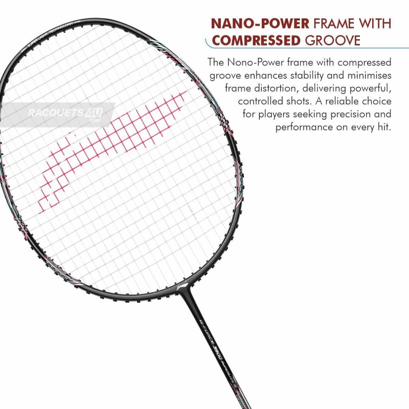 LI-NING G Force 3900 II Superlite Badminton Racquet (Dark Grey, Unstrung) LI-NING G Force 3900 II Superlite Badminton Racquet (Dark Grey, Unstrung)