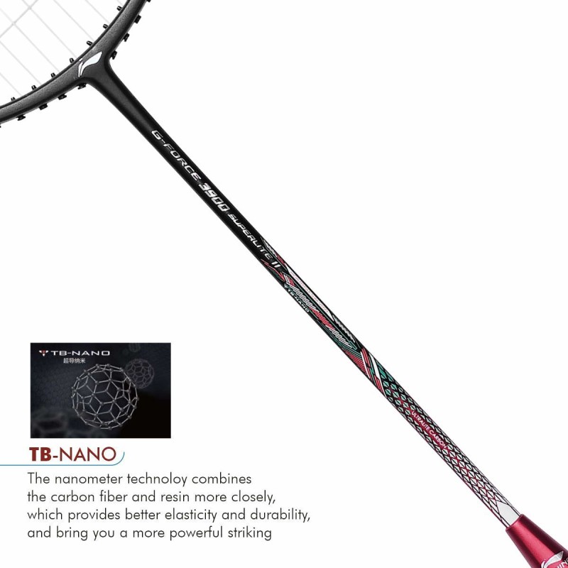LI-NING G Force 3900 II Superlite Badminton Racquet (Dark Grey, Unstrung) LI-NING G Force 3900 II Superlite Badminton Racquet (Dark Grey, Unstrung)