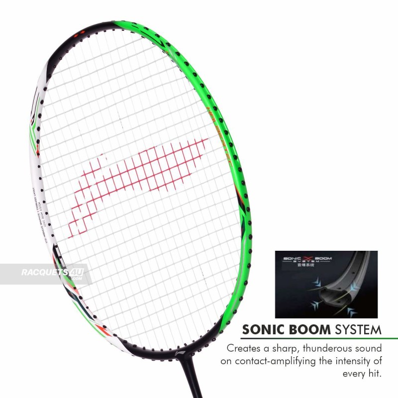 LI-NING Halbertec 3000 Badminton Racquet (Pearl White/Jade Green, Unstrung) LI-NING Halbertec 3000 Badminton Racquet (Pearl White/Jade Green, Unstrung)