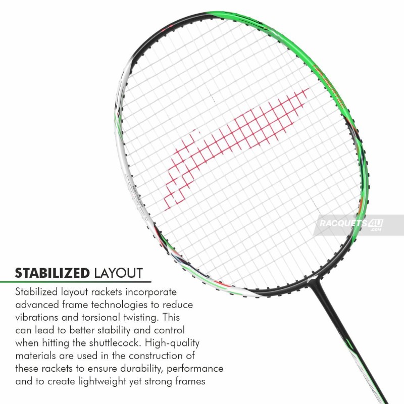LI-NING Halbertec 3000 Badminton Racquet (Pearl White/Jade Green, Unstrung) LI-NING Halbertec 3000 Badminton Racquet (Pearl White/Jade Green, Unstrung)