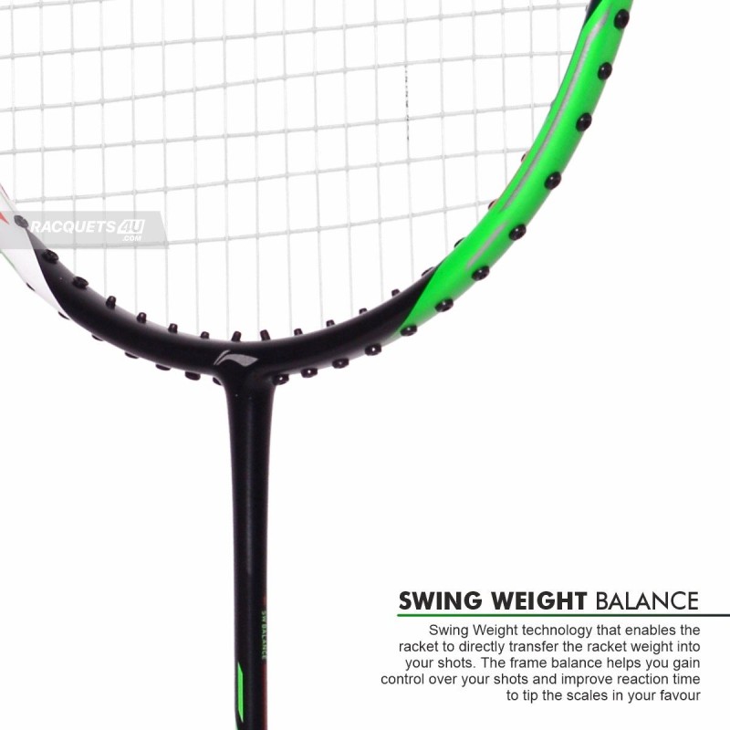 LI-NING Halbertec 3000 Badminton Racquet (Pearl White/Jade Green, Unstrung) LI-NING Halbertec 3000 Badminton Racquet (Pearl White/Jade Green, Unstrung)