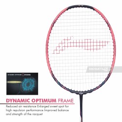 LI-NING Halbertec Motor Pro Badminton Racquet (Black/Pink/White, Unstrung) LI-NING Halbertec Motor Pro Badminton Racquet (Black/Pink/White, Unstrung)