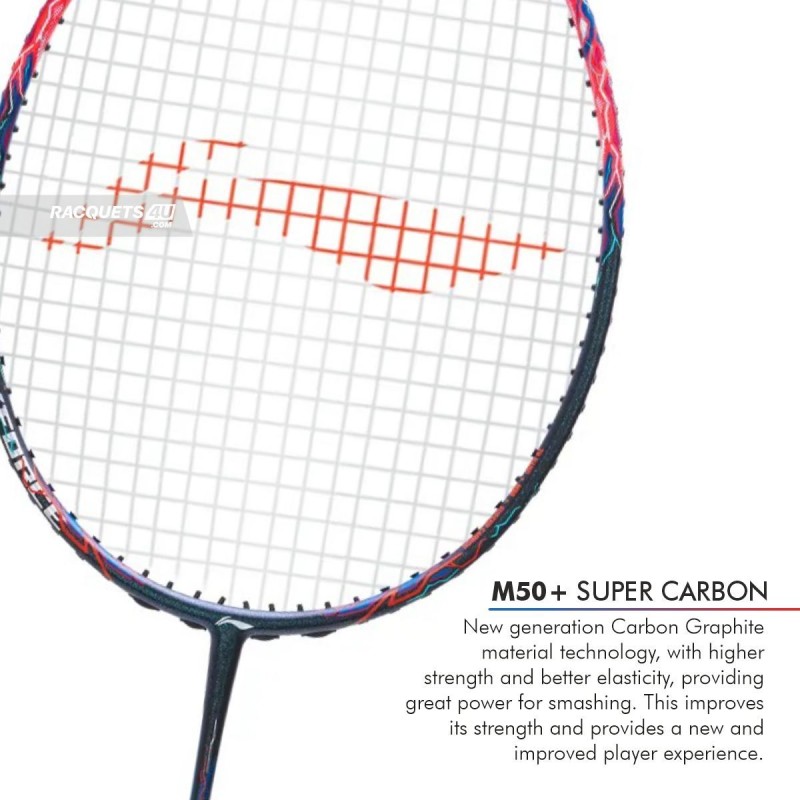 LI-NING AX-FORCE 90 Tiger Max Badminton Racquet (Red, Unstrung)