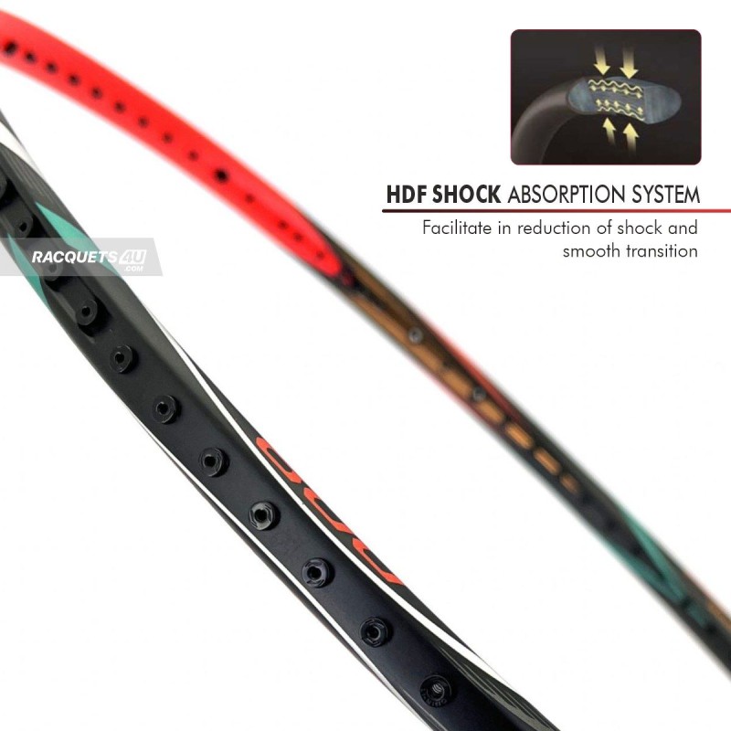 LI-NING Bladex 800 Badminton Racquet (Red/Black, Unstrung)