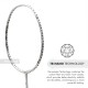 LI-NING Blaze 100 Badminton Racquet (White/Black/Emerald, Unstrung)