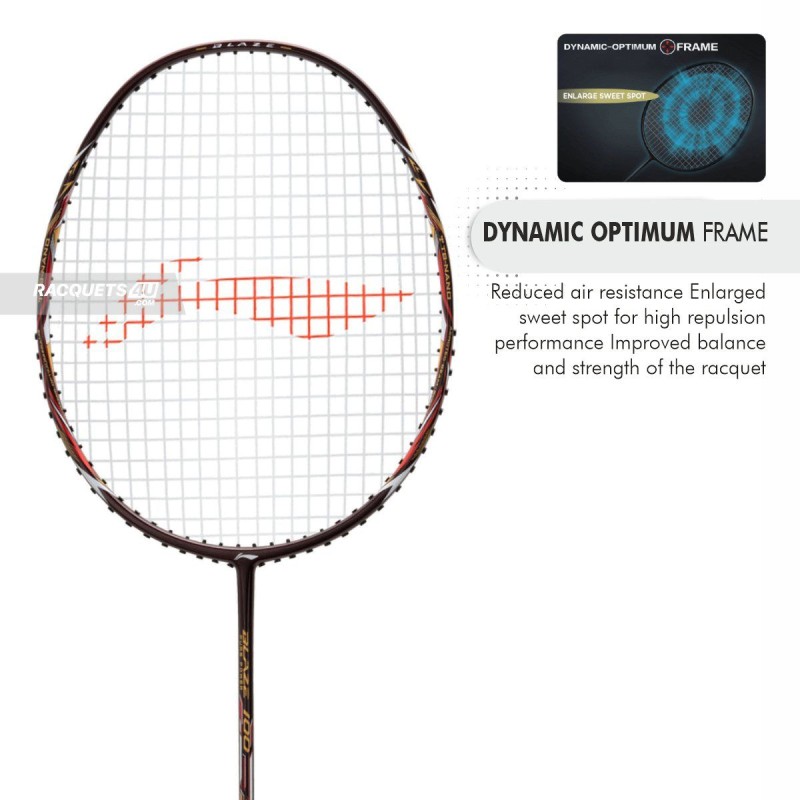 LI-NING Blaze 100 Badminton Racquet (Merlot/Gold/Red, Unstrung) LI-NING Blaze 100 Badminton Racquet (Merlot/Gold/Red, Unstrung)