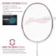 LI-NING Ignite 8 Badminton Racquet (Pearl White/Fire Red, Unstrung)
