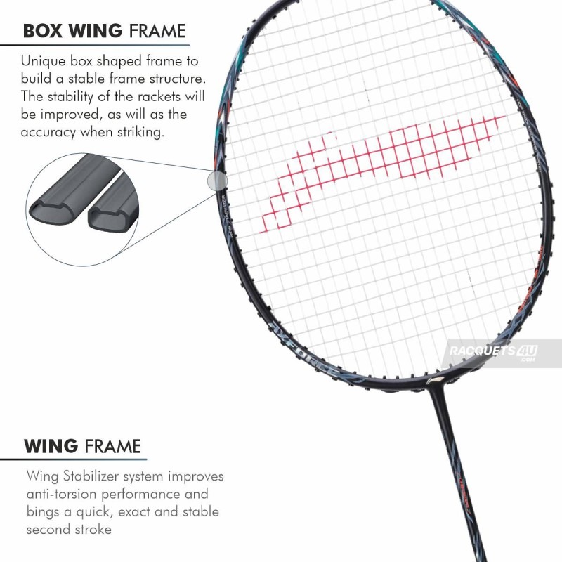 LI-NING AX-FORCE 70 Badminton Racquet (Black/Silver, Unstrung) LI-NING AX-FORCE 70 Badminton Racquet (Black/Silver, Unstrung)