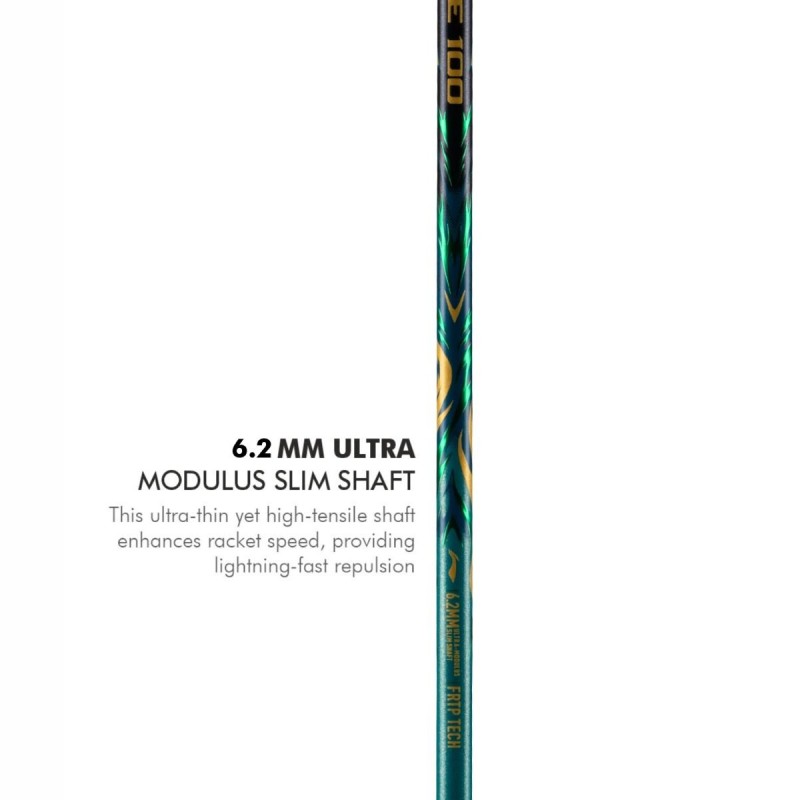 LI-NING AX-FORCE 100 Badminton Racquet (Storm Green, Unstrung)