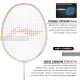 LI-NING Bladex Spiral Badminton Racquet (Light Smoke/Pink, Unstrung) LI-NING Bladex Spiral Badminton Racquet (Light Smoke/Pink, Unstrung)