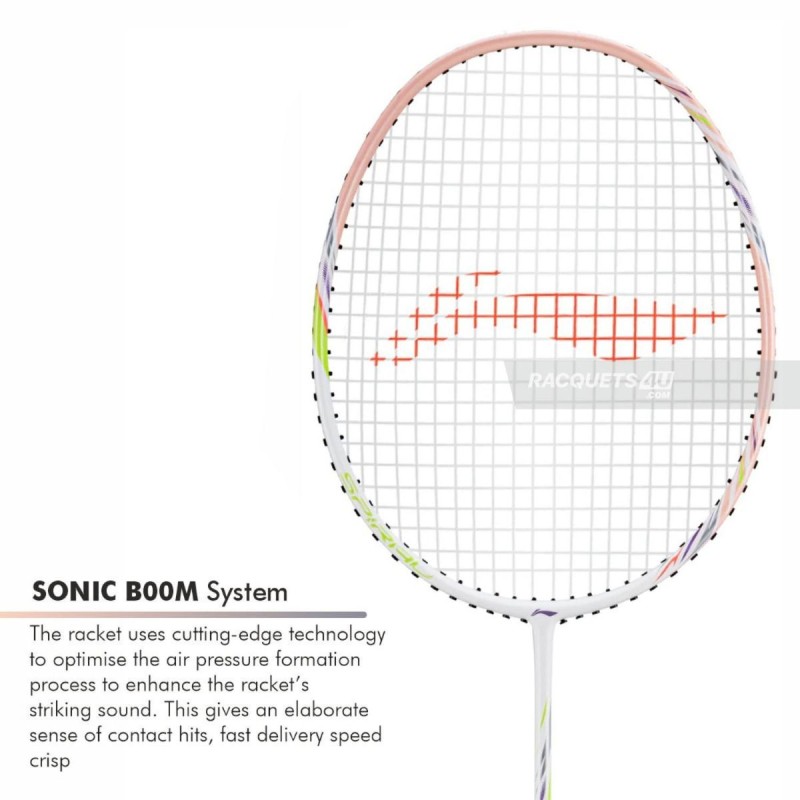 LI-NING Bladex Spiral Badminton Racquet (Light Smoke/Pink, Unstrung) LI-NING Bladex Spiral Badminton Racquet (Light Smoke/Pink, Unstrung)