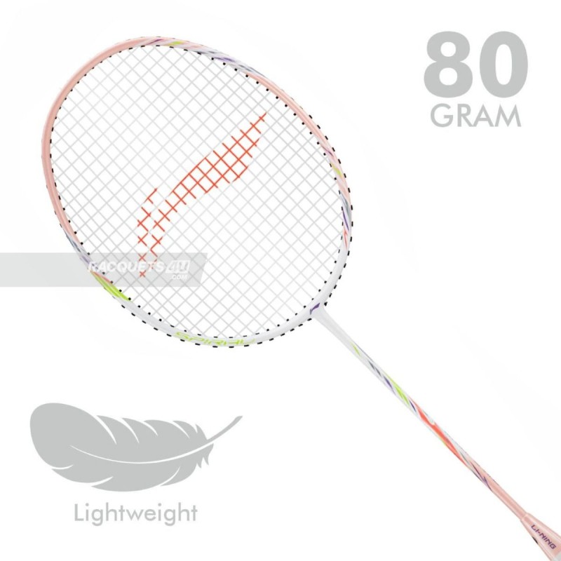 LI-NING Bladex Spiral Badminton Racquet (Light Smoke/Pink, Unstrung) LI-NING Bladex Spiral Badminton Racquet (Light Smoke/Pink, Unstrung)