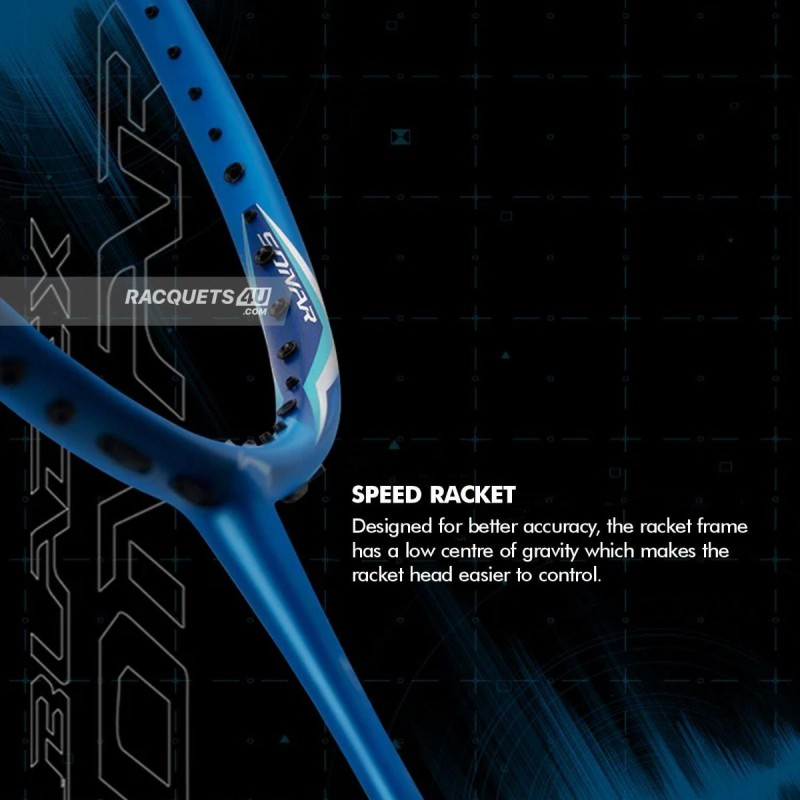 LI-NING Bladex Sonar Badminton Racquet (Blue, Unstrung)