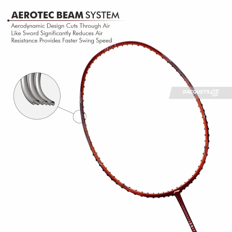 LI-NING Ignite 8 Badminton Racquet (Dark Red/Rich Gold, Unstrung) LI-NING Ignite 8 Badminton Racquet (Dark Red/Rich Gold, Unstrung)