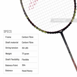 LI-NING Ignite 8 Badminton Racquet (Cool Gray/Bull Red, Unstrung) LI-NING Ignite 8 Badminton Racquet (Cool Gray/Bull Red, Unstrung)