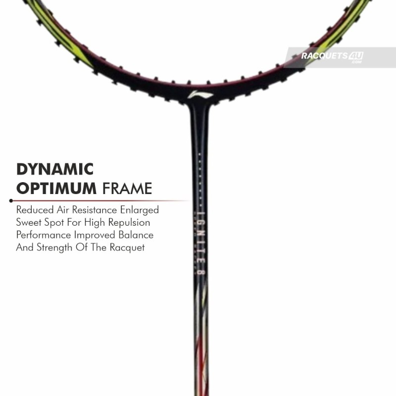 LI-NING Ignite 8 Badminton Racquet (Cool Gray/Bull Red, Unstrung) LI-NING Ignite 8 Badminton Racquet (Cool Gray/Bull Red, Unstrung)