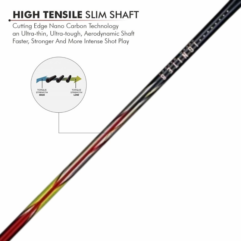 LI-NING Ignite 8 Badminton Racquet (Cool Gray/Bull Red, Unstrung) LI-NING Ignite 8 Badminton Racquet (Cool Gray/Bull Red, Unstrung)